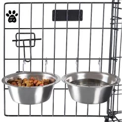Pet Adobe Hanging Dog Bowl Set