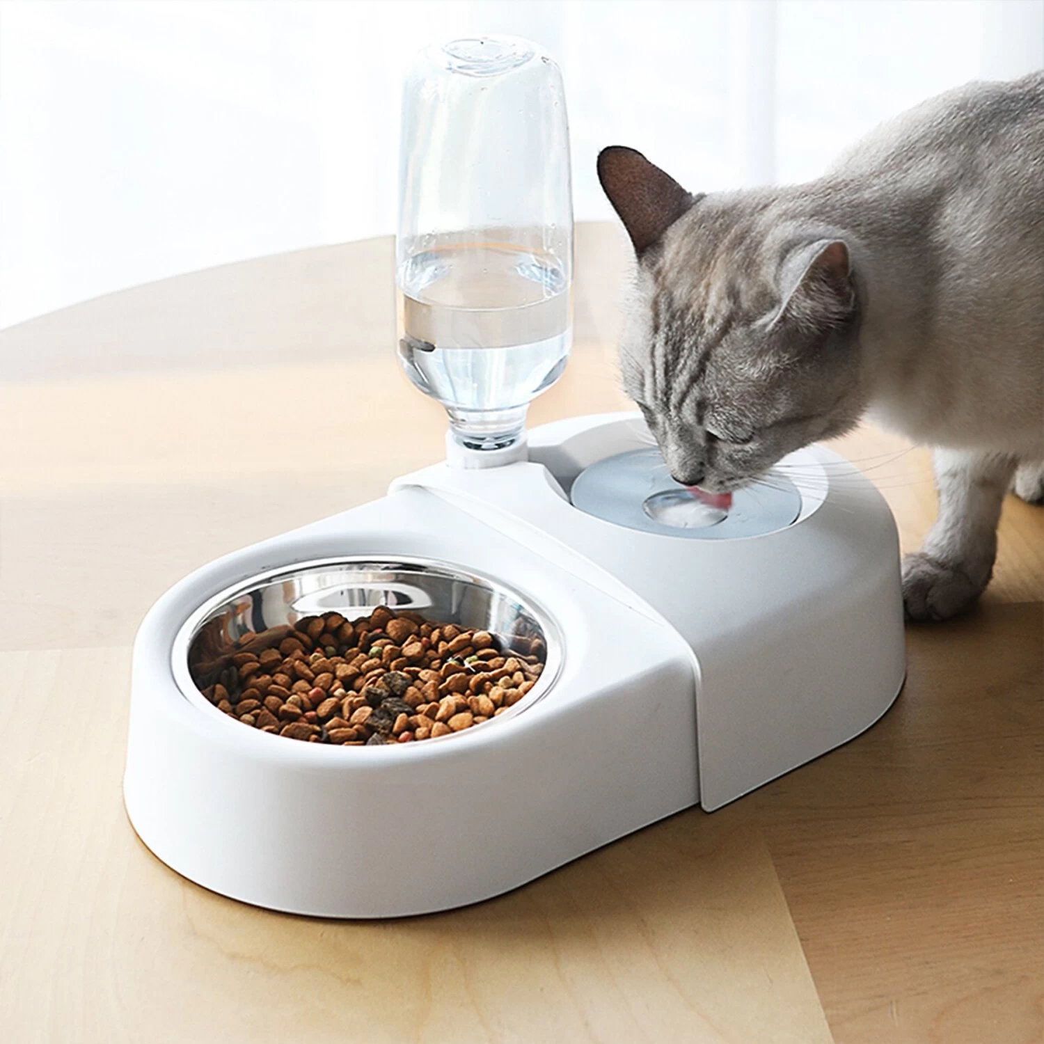 Hanamya Dog & Cat Automatic Waterer & Stainless Steel Bowl - Image 2