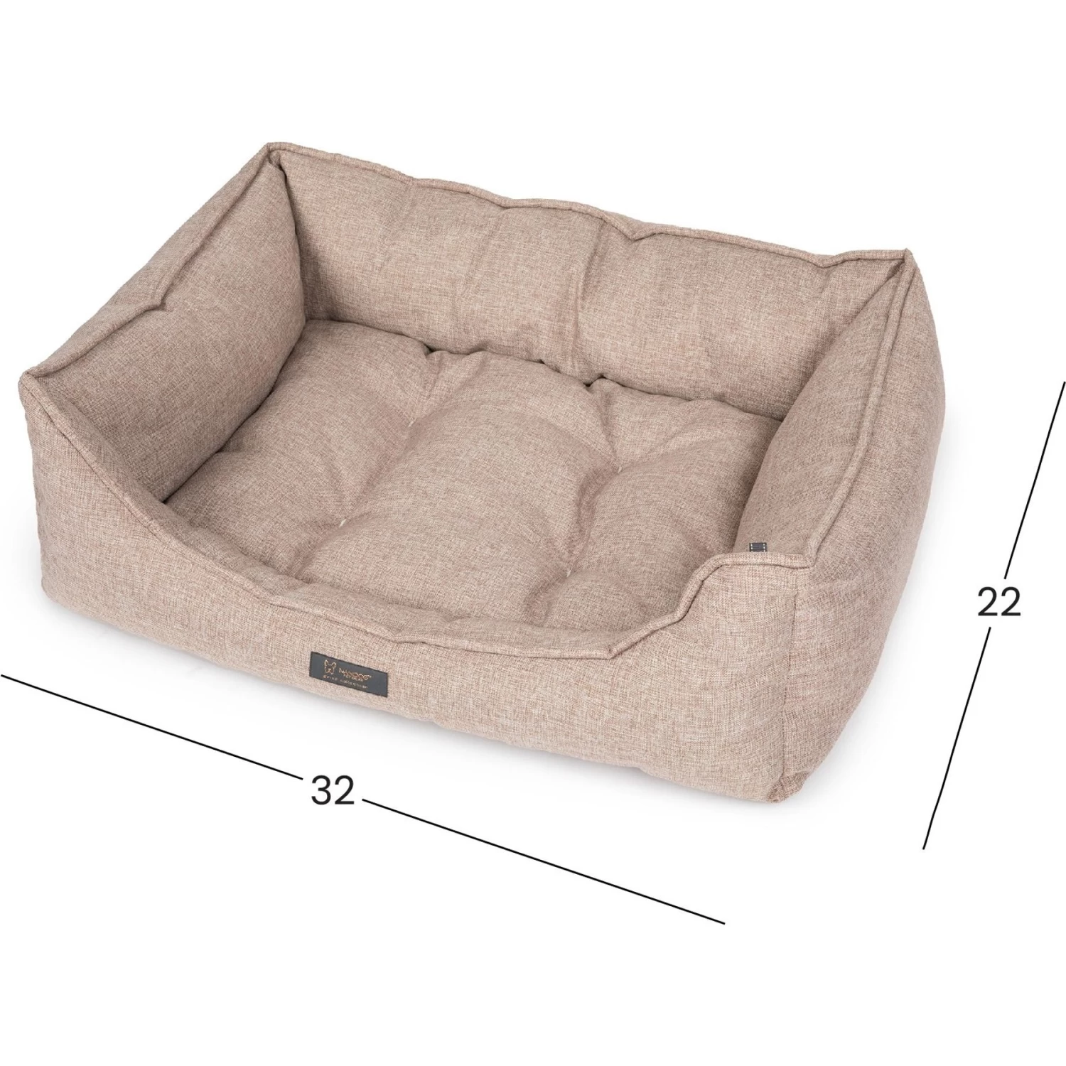 Nandog Poplin Fabric Dog Bed - Image 7