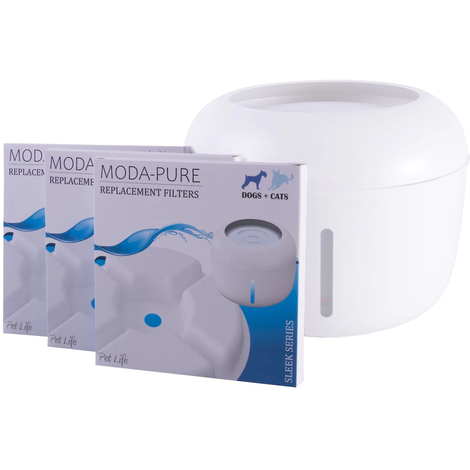 Pet Life Moda-Pure Filtered Dog & Cat Fountain Replacement Filters, 3 Count - Image 3