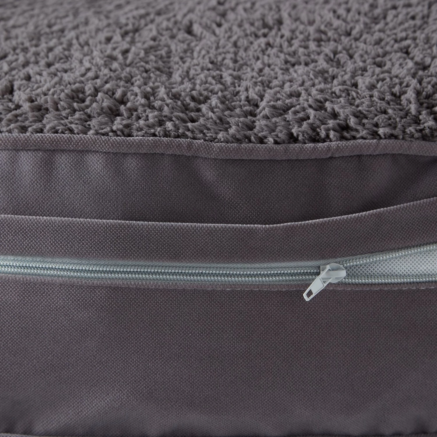 Happy Hounds Scooter Deluxe Round Pillow Dog Bed With Removable Cover, Gray - Image 6