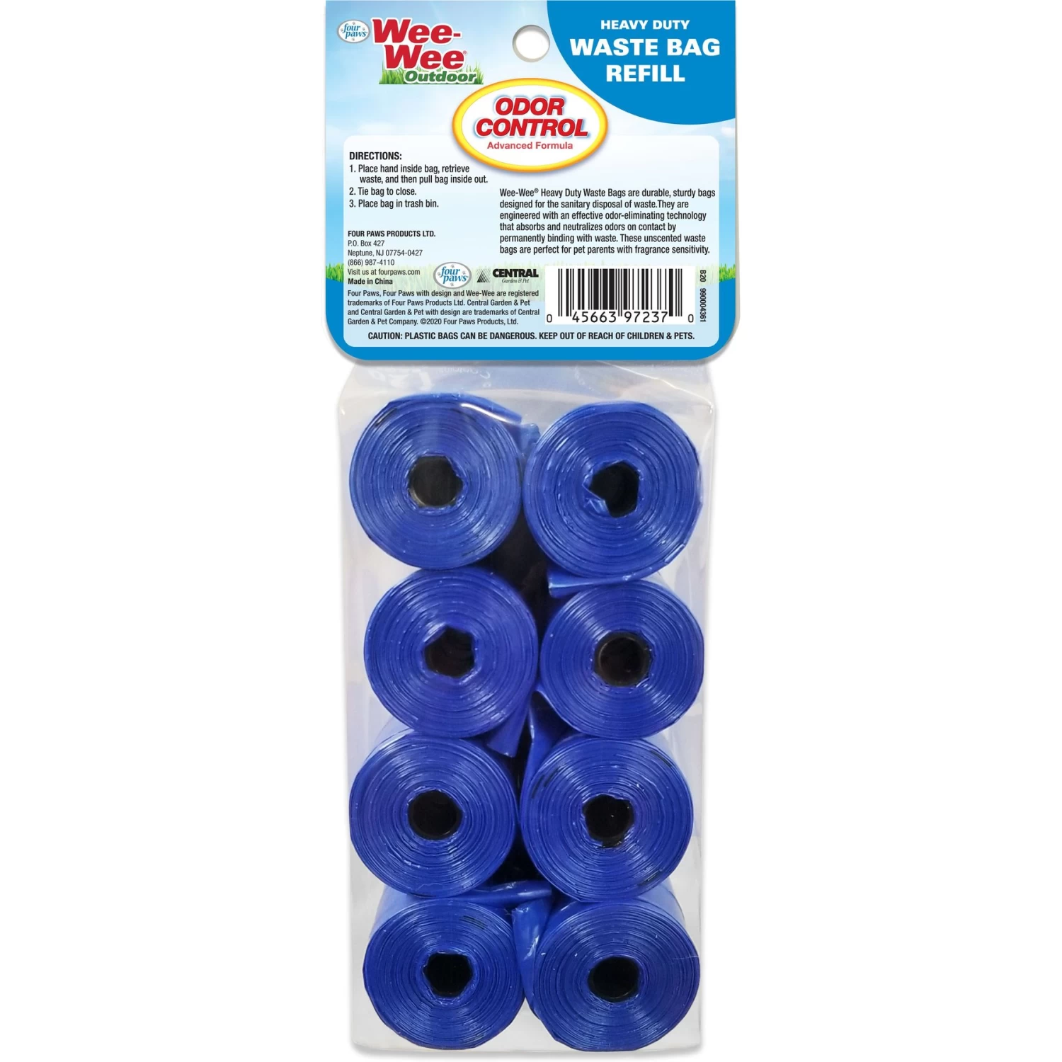 Four Paws Wee-Wee Outdoor Odor Control Heavy Duty Dog Waste Bags Refill Rolls, 120 Count - Image 7