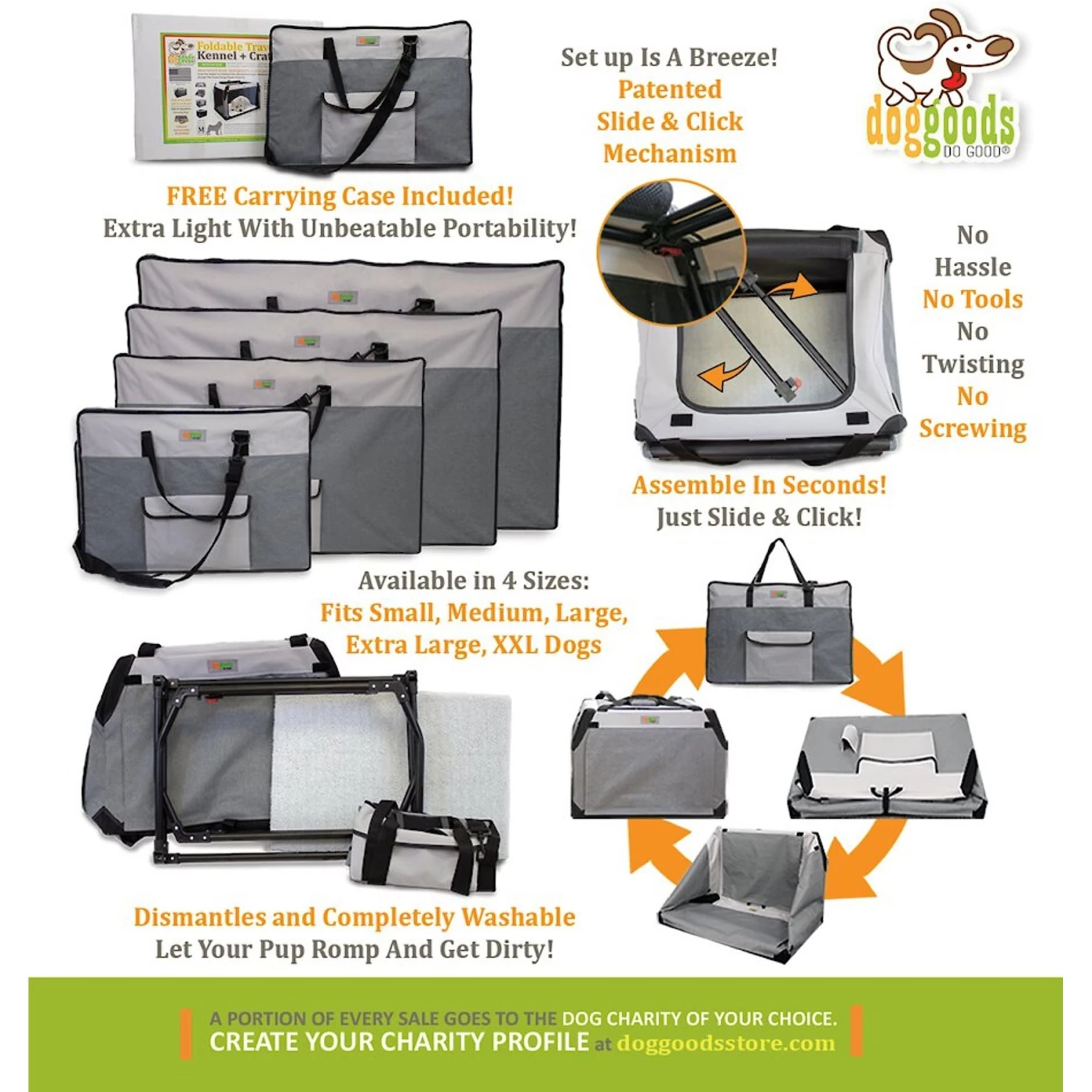 DogGoods Do Good The Foldable Travel Dog Crate - Image 5