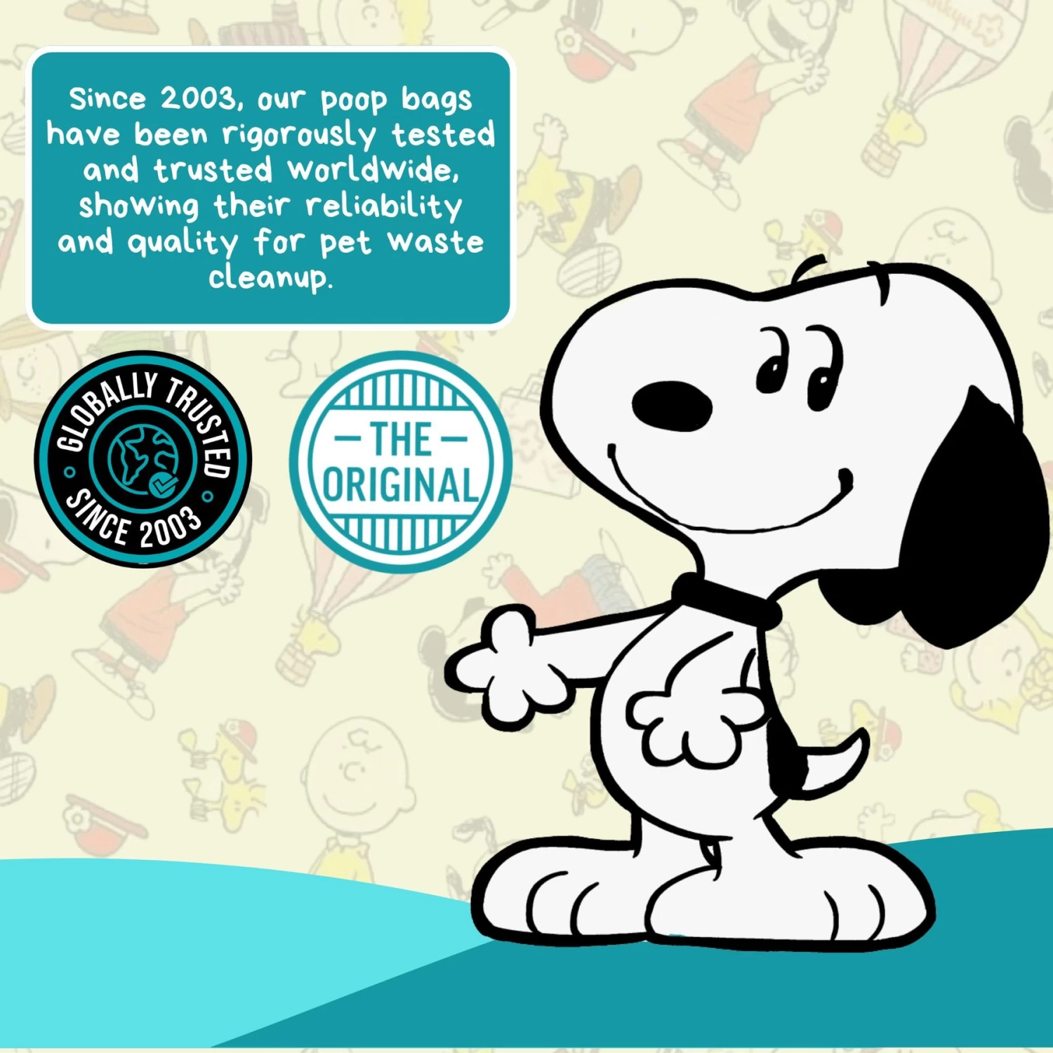 The Original Poop Bags Peanuts USDA Biobased Dog Poop Bags - Image 8