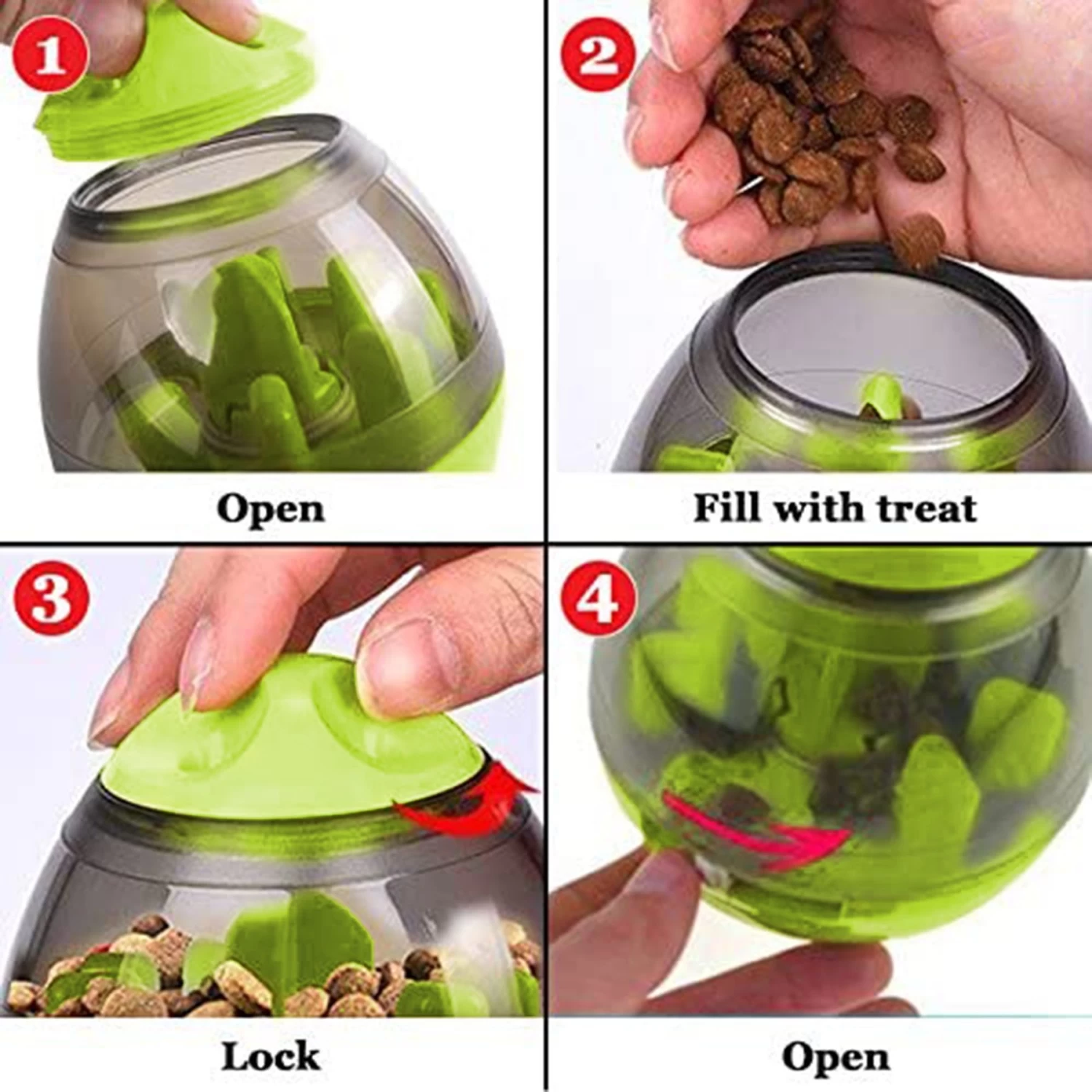 SunGrow Boredom & Separation Anxiety Relief Stimulation Treat Dispensing Cat & Dog Toy - Image 5