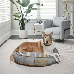 Bark And Slumber Round Lounger Pillow Dog Bed With Removable Cover