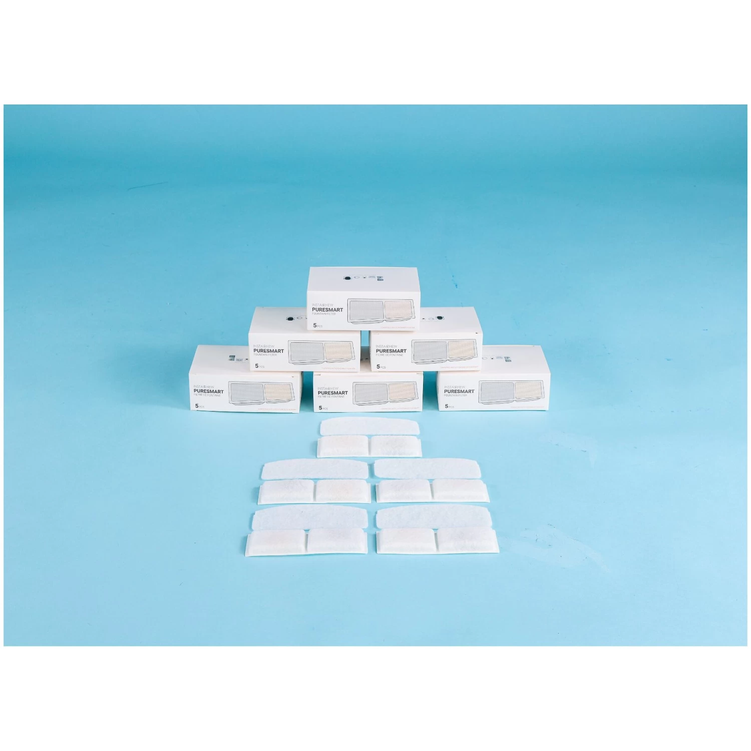 INSTACHEW Purrflow & Puresmart Replacement Water Fountain Filters, White, 5 Count - Image 7