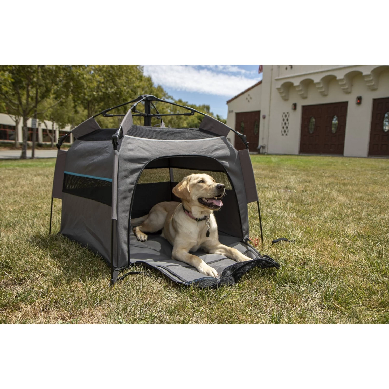 Sherpa U Pet Tent Dog Portable House, Medium, Gray - Image 5