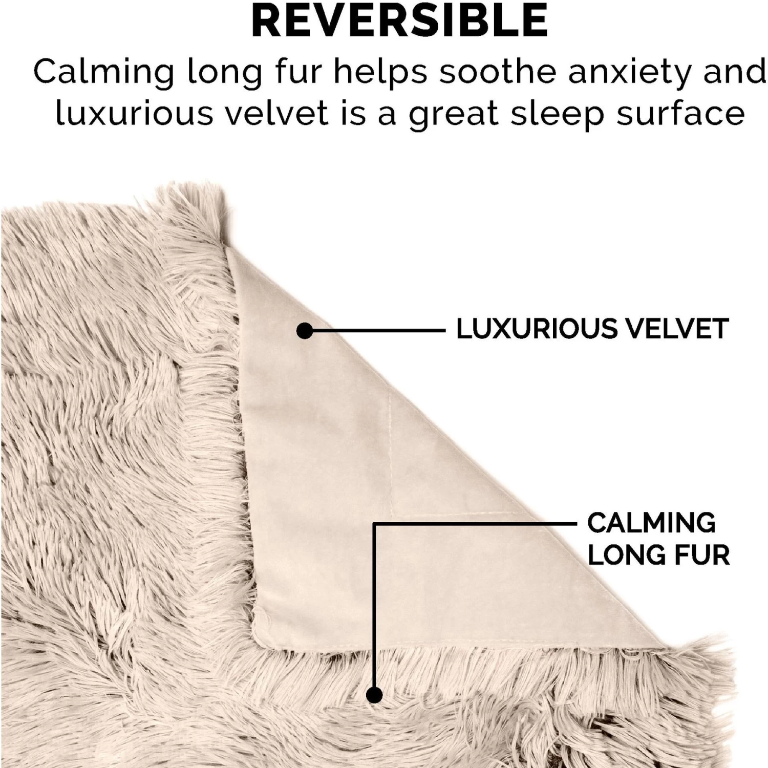 FurHaven Polyester Long Fur & Velvet Dog Blanket - Image 7