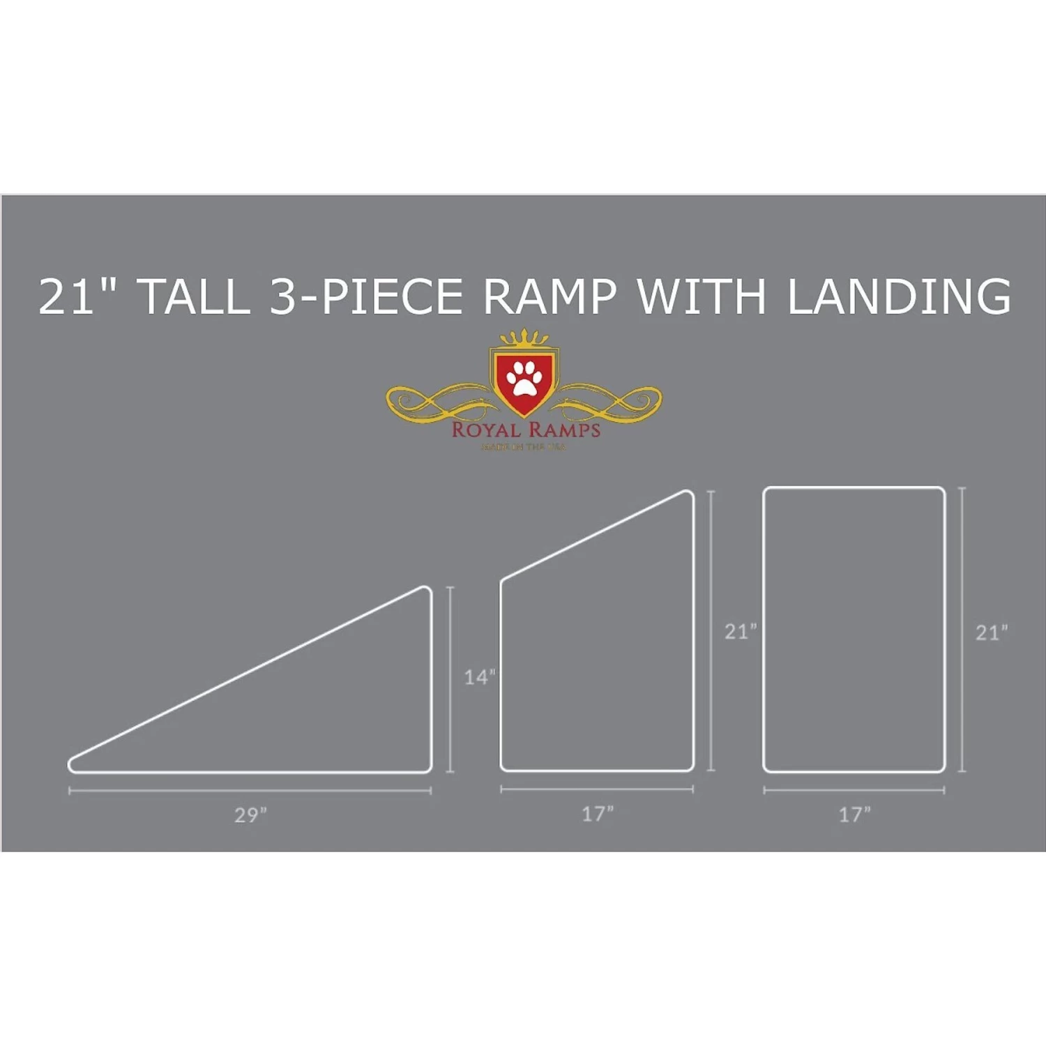 Royal Ramps Extra Wide Dog & Cat Ramp & Landing - Image 2