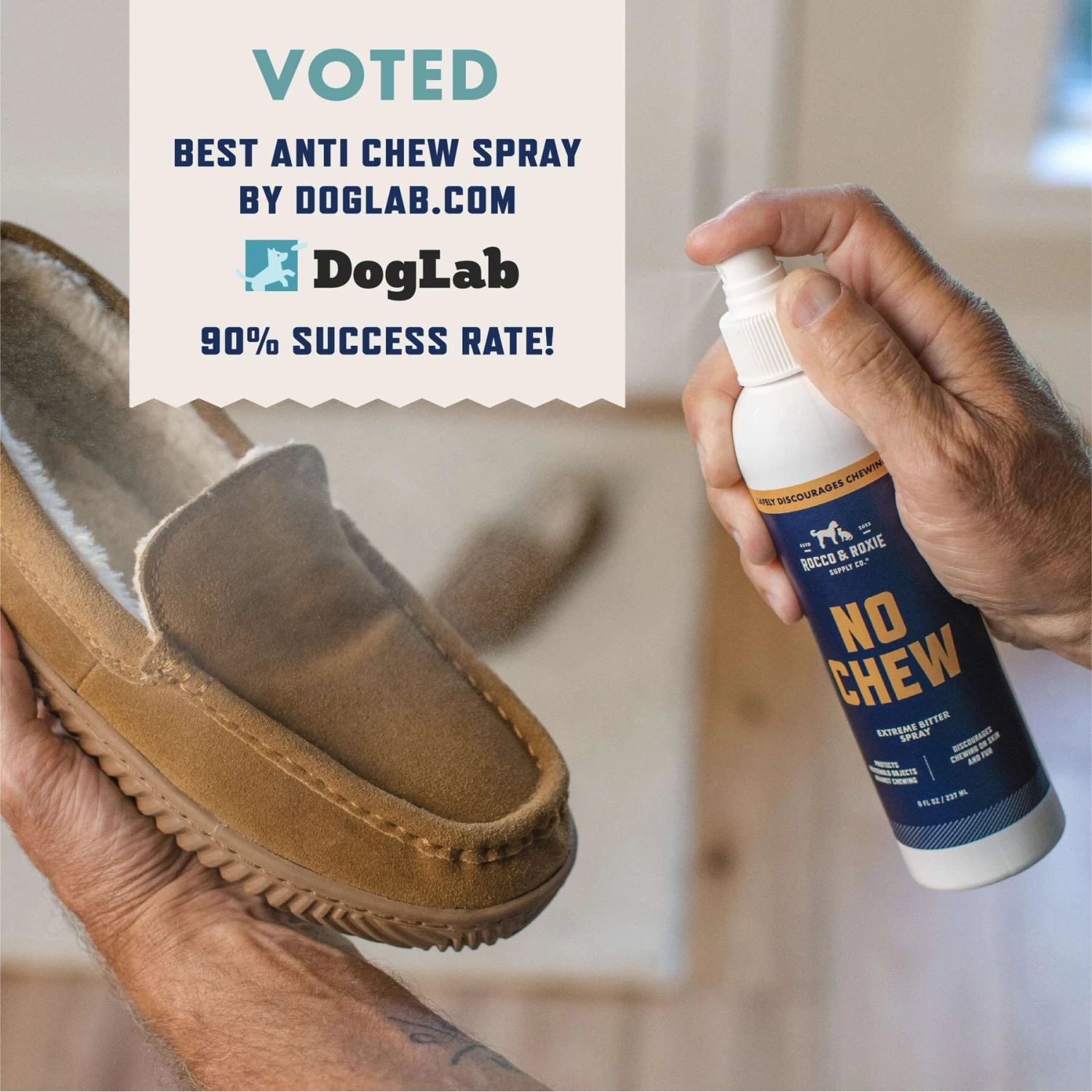 Rocco & Roxie Supply Co. No Chew Extreme Bitter Dog Spray, 8-oz Bottle - Image 3