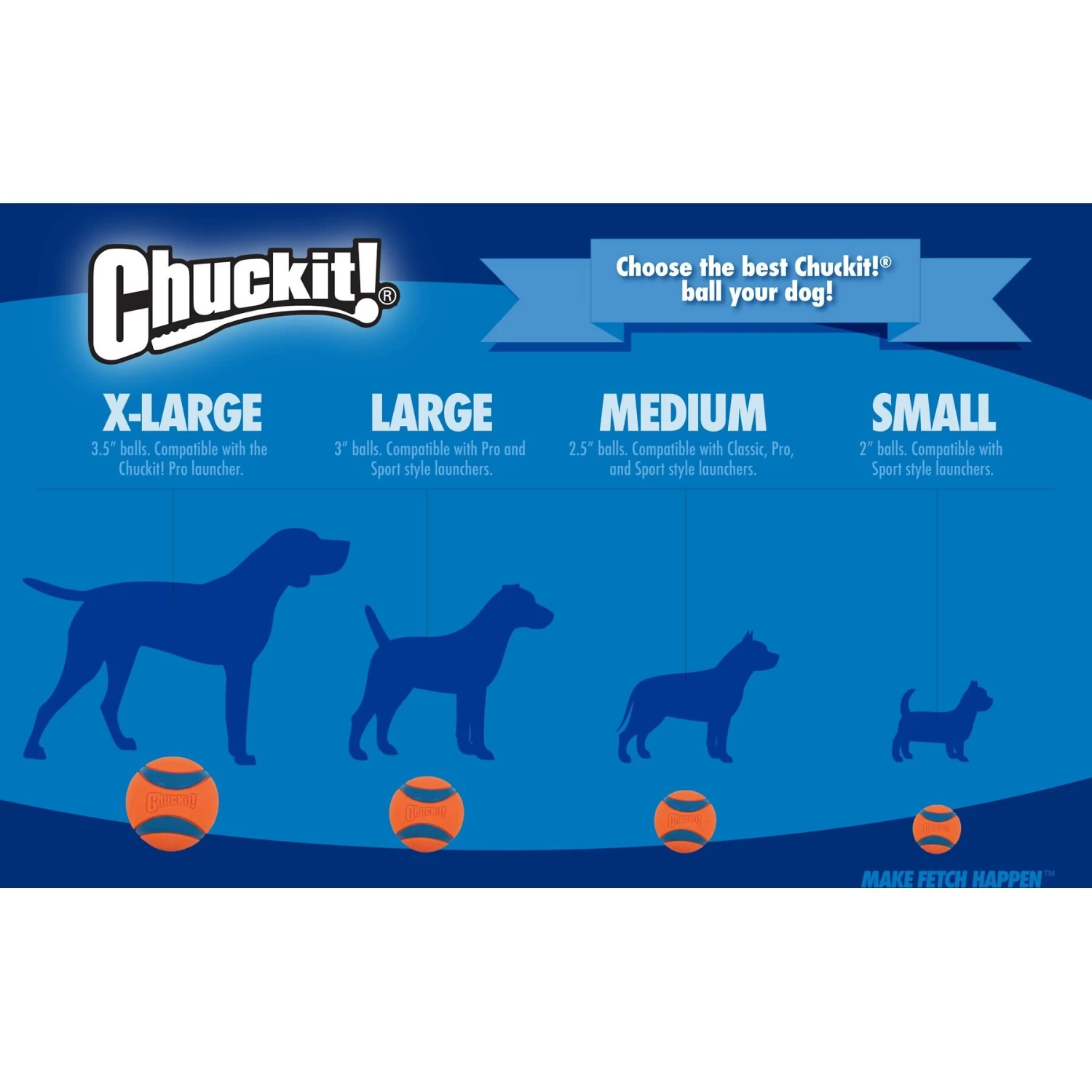 Chuckit! Fetch Ball Medley Triple Pack Dog Toy - Image 9