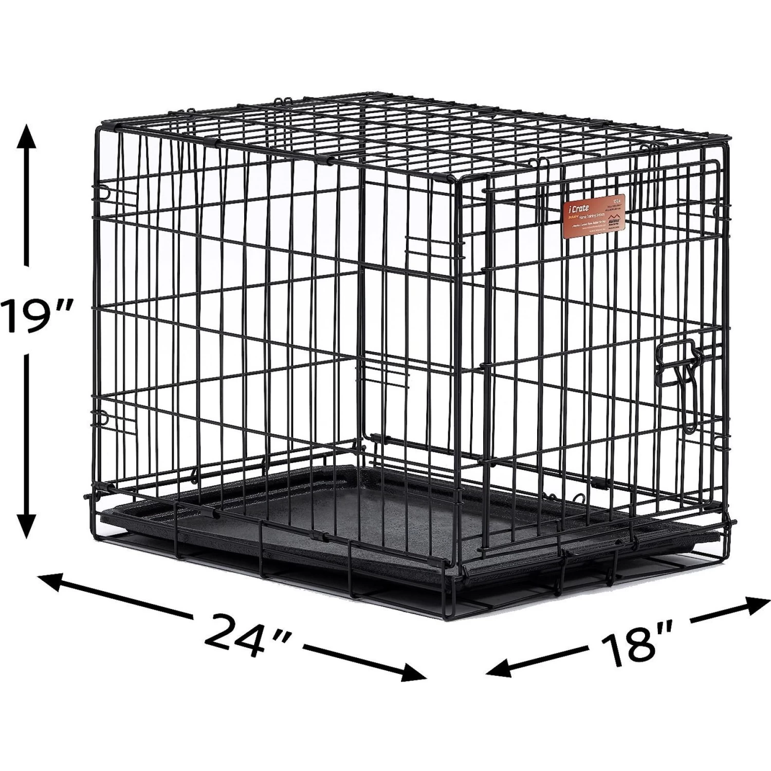 MidWest ICrate Fold & Carry Single Door Collapsible Wire Dog Crate - Image 9