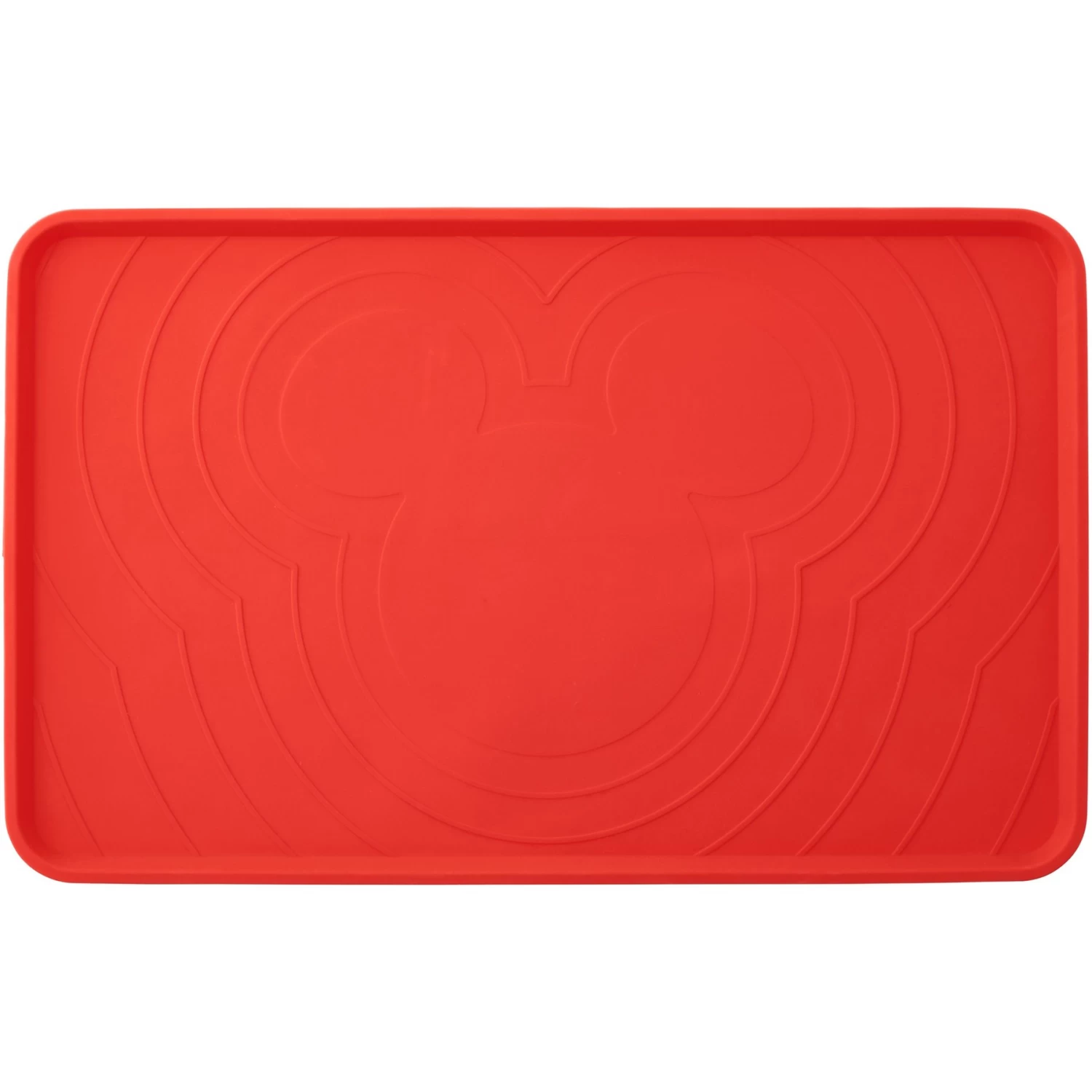 Disney Mickey Silicone Dog & Cat Food Mat & Disney Mickey Mouse Red Deco No-Skid Ceramic Dog & Cat Bowl - Image 2