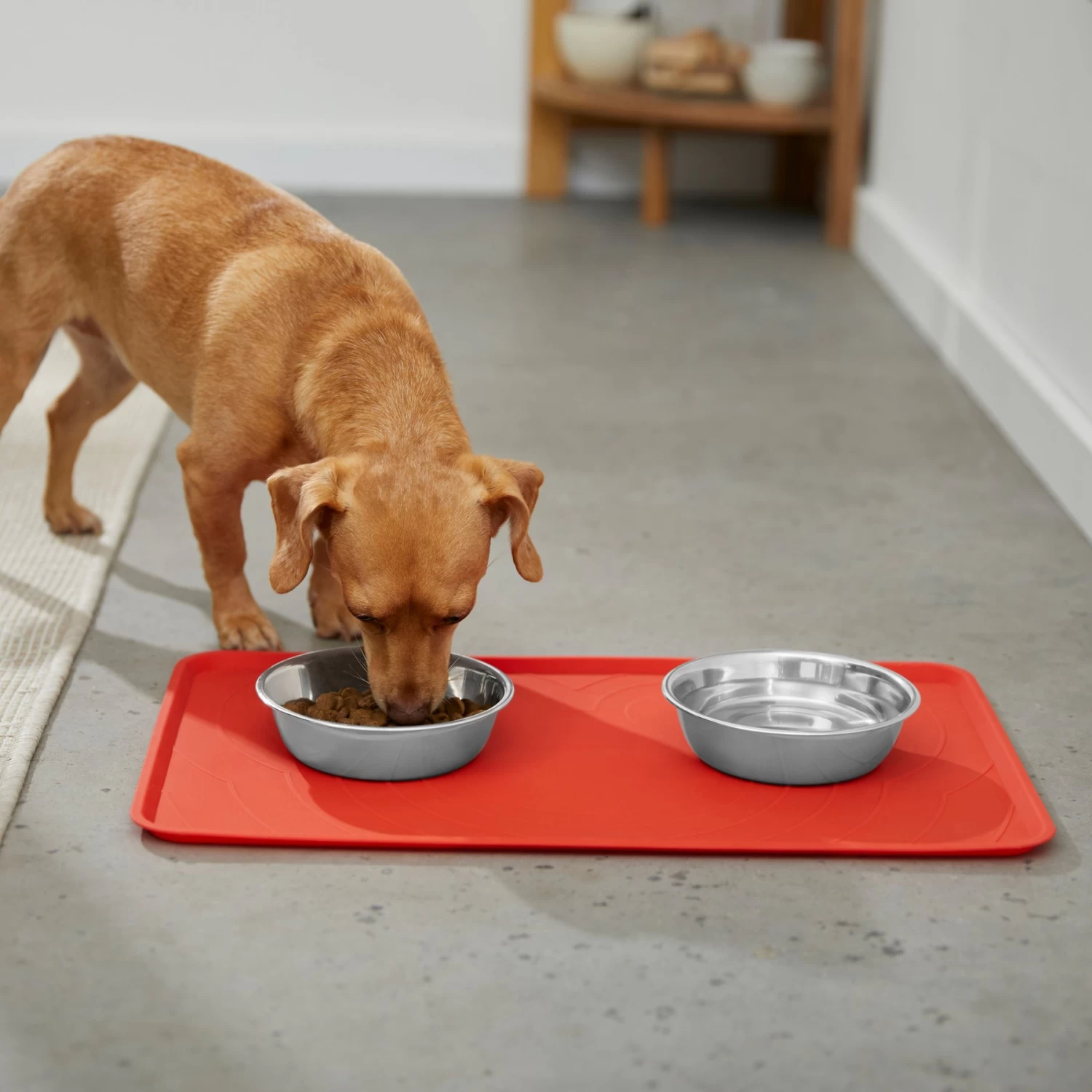 Disney Mickey Silicone Dog & Cat Food Mat & Disney Mickey Mouse Red Deco No-Skid Ceramic Dog & Cat Bowl - Image 4