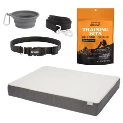 Frisco Solid Nylon Dog Leash + 4 Items