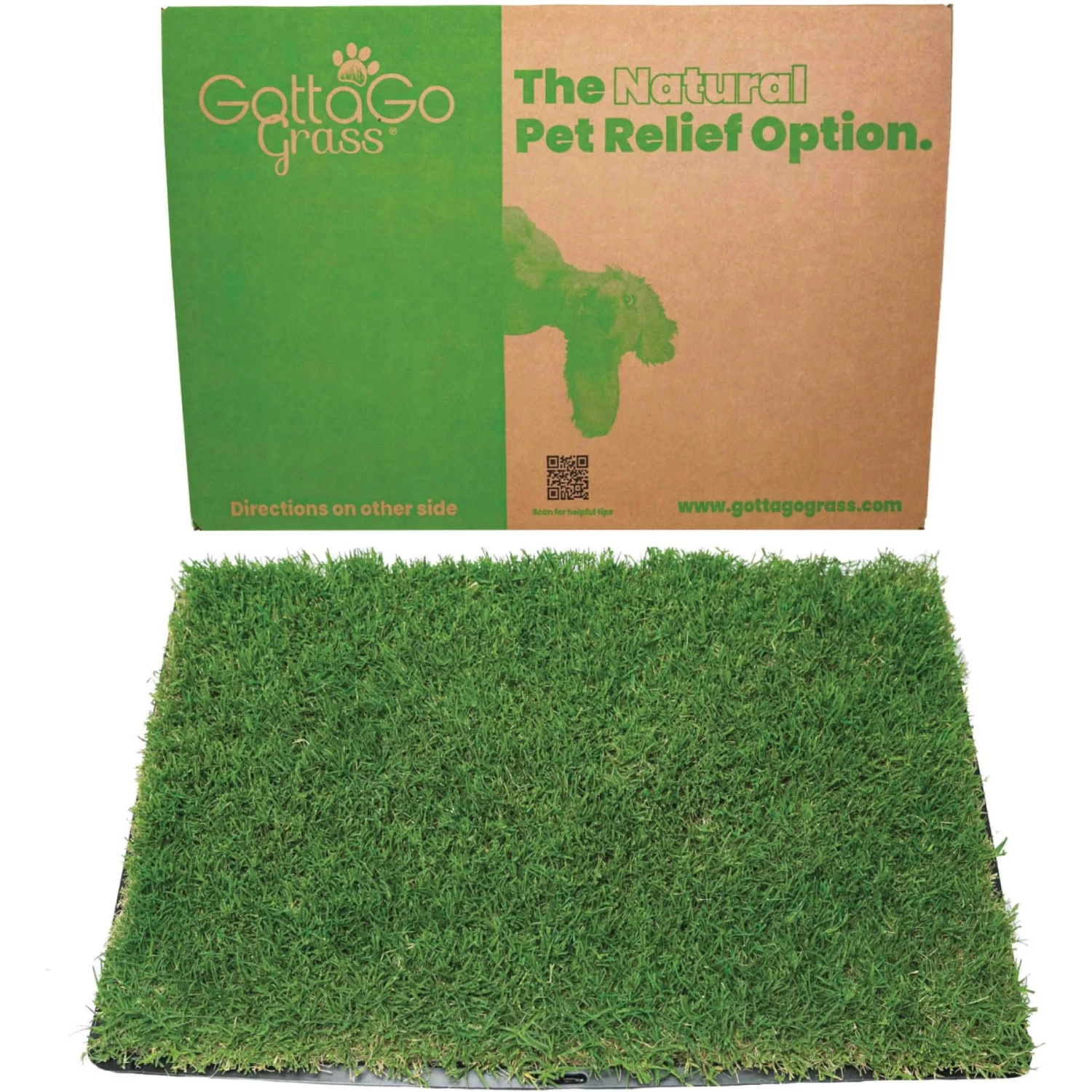 Gotta Go Grass The Natural Relief Dog Potty Pads, 16-in X 24-in