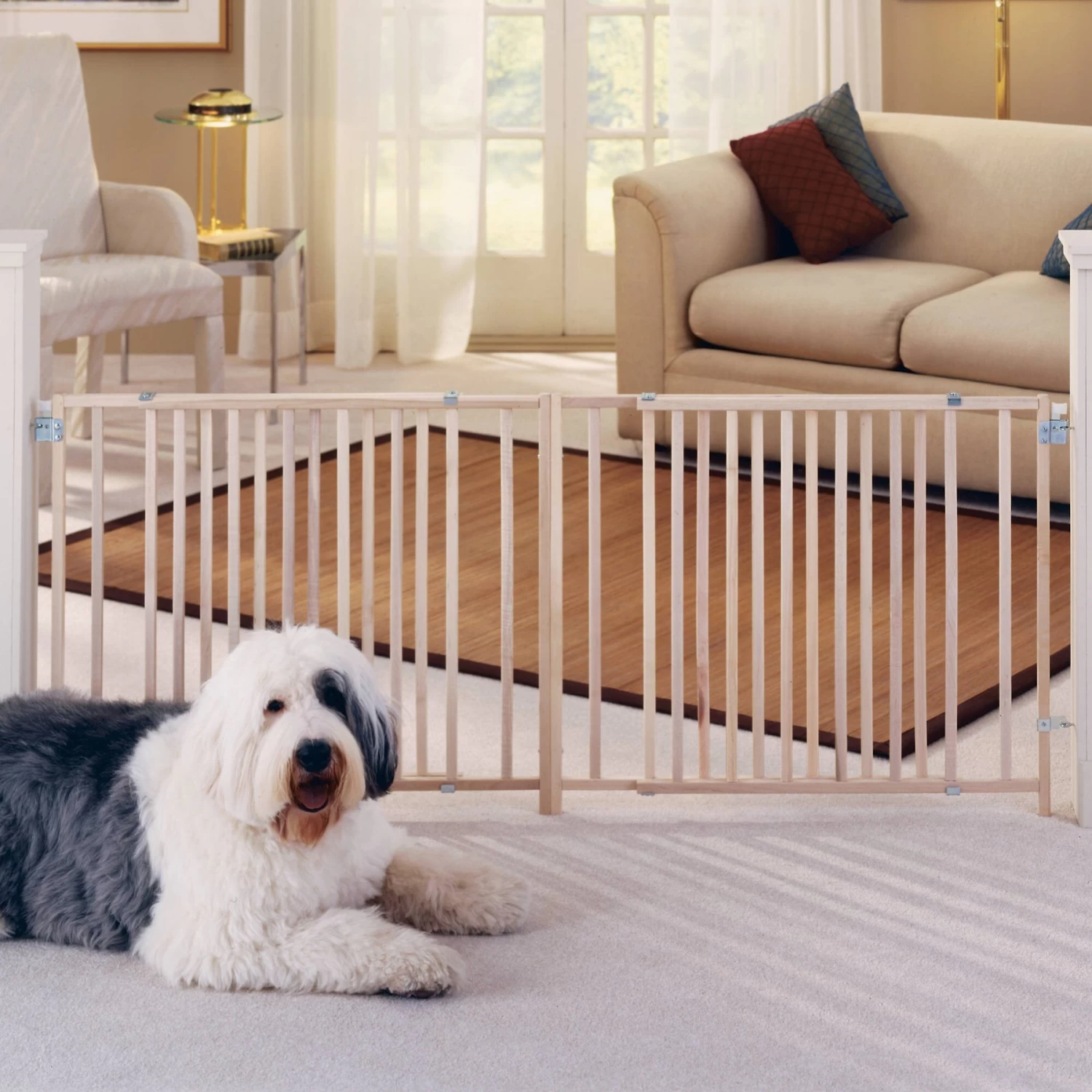 MyPet Wood Extra-Wide Swing Pet Gate For Dogs & Cats - Image 3