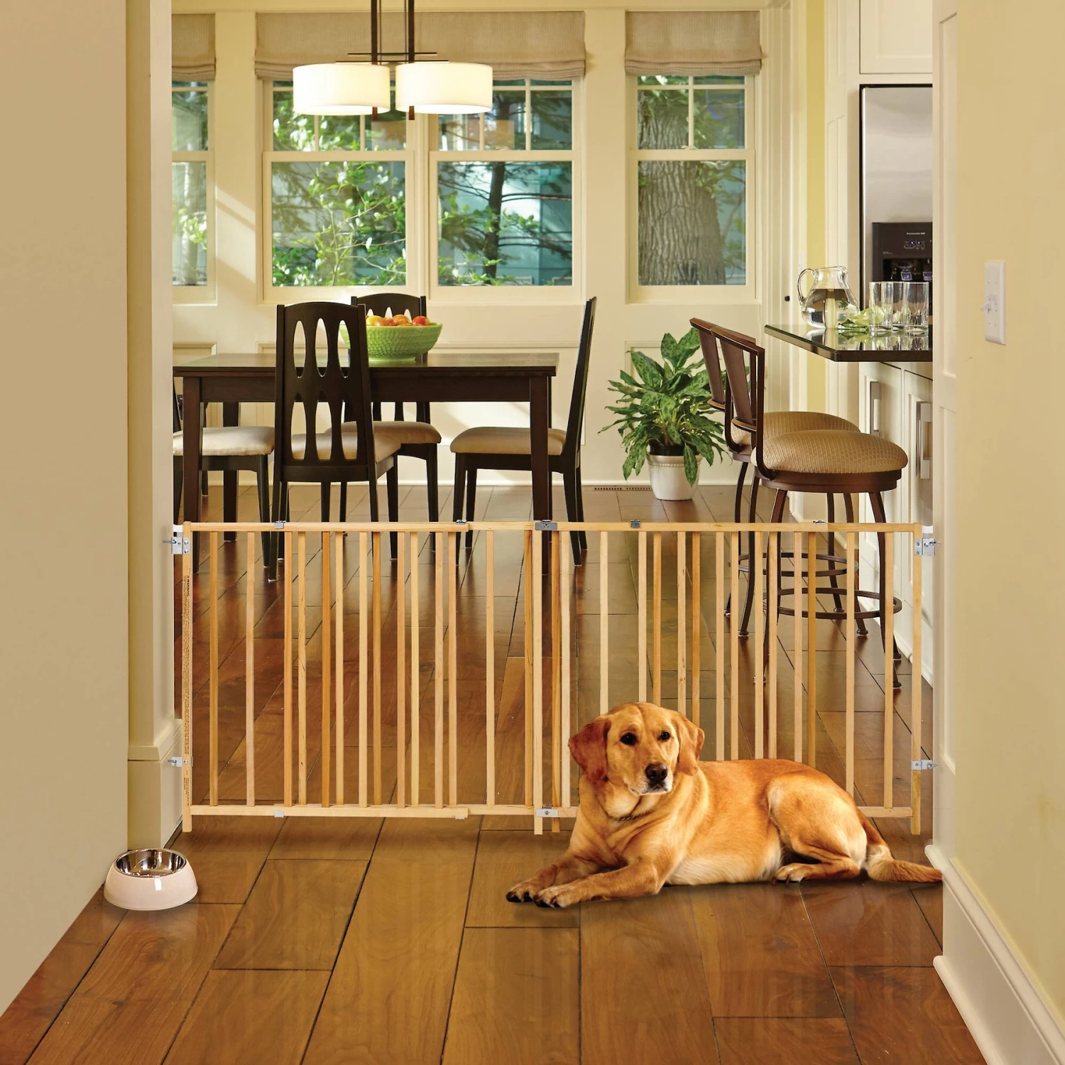 MyPet Wood Extra-Wide Swing Pet Gate For Dogs & Cats - Image 4