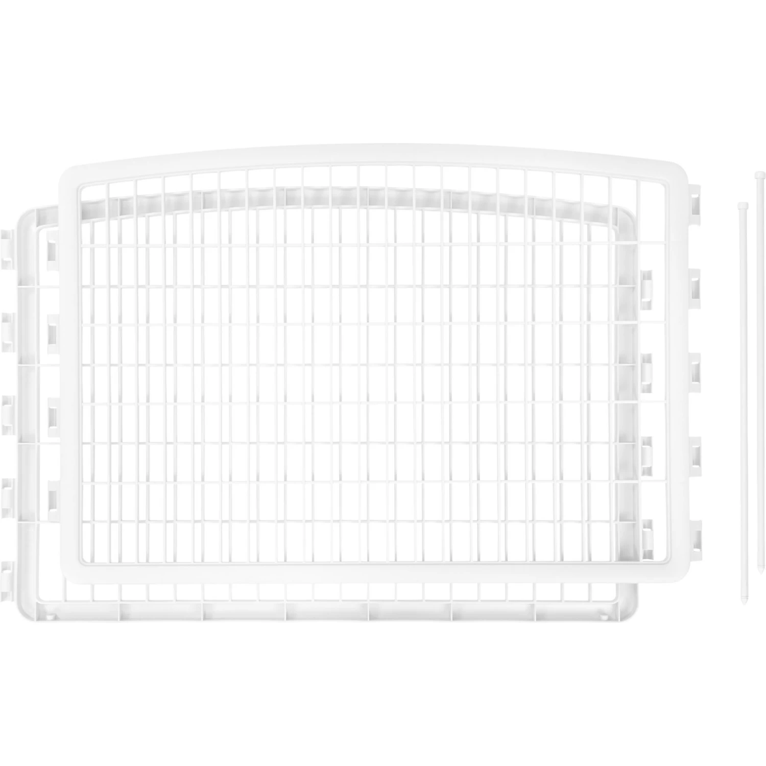 IRIS USA Dog Playpen 2-Panel Add-On, 24-in, White