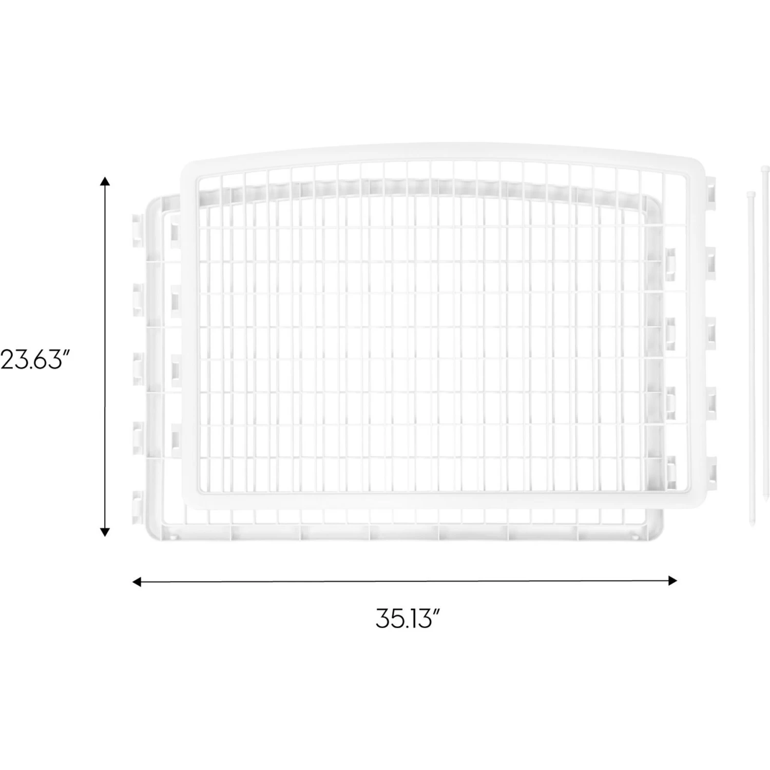 IRIS USA Dog Playpen 2-Panel Add-On, 24-in, White - Image 5