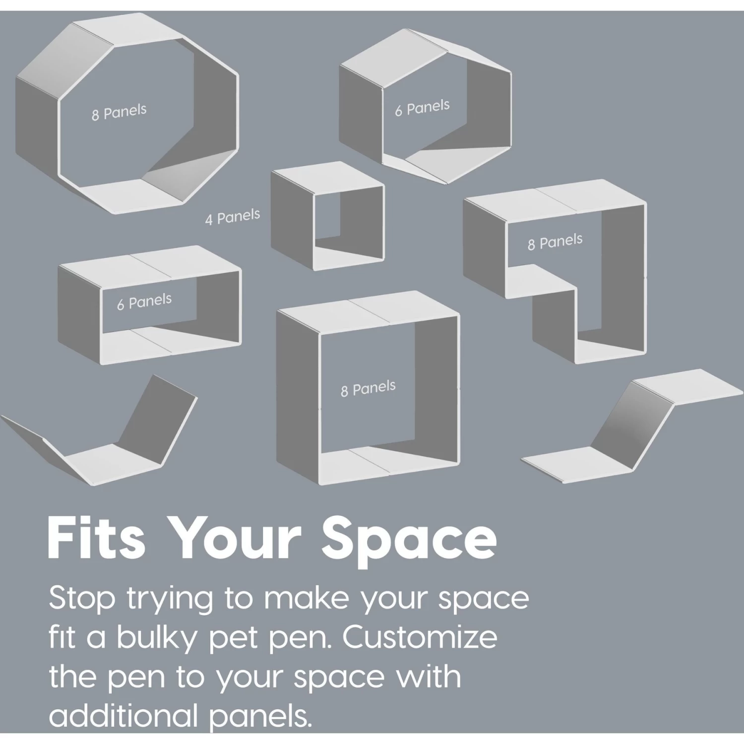 IRIS USA Dog Playpen 2-Panel Add-On, 24-in, White - Image 7