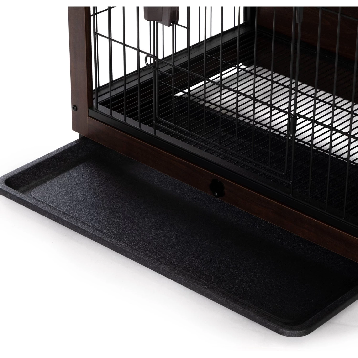 Coziwow Furniture Style Dog Crate With Removable Tray, Walnut - Image 7