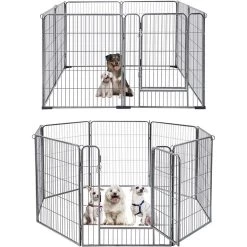 Aivituvin AIR50 Exercise Outdoor & Indoor Portable Dog Playpen, Medium