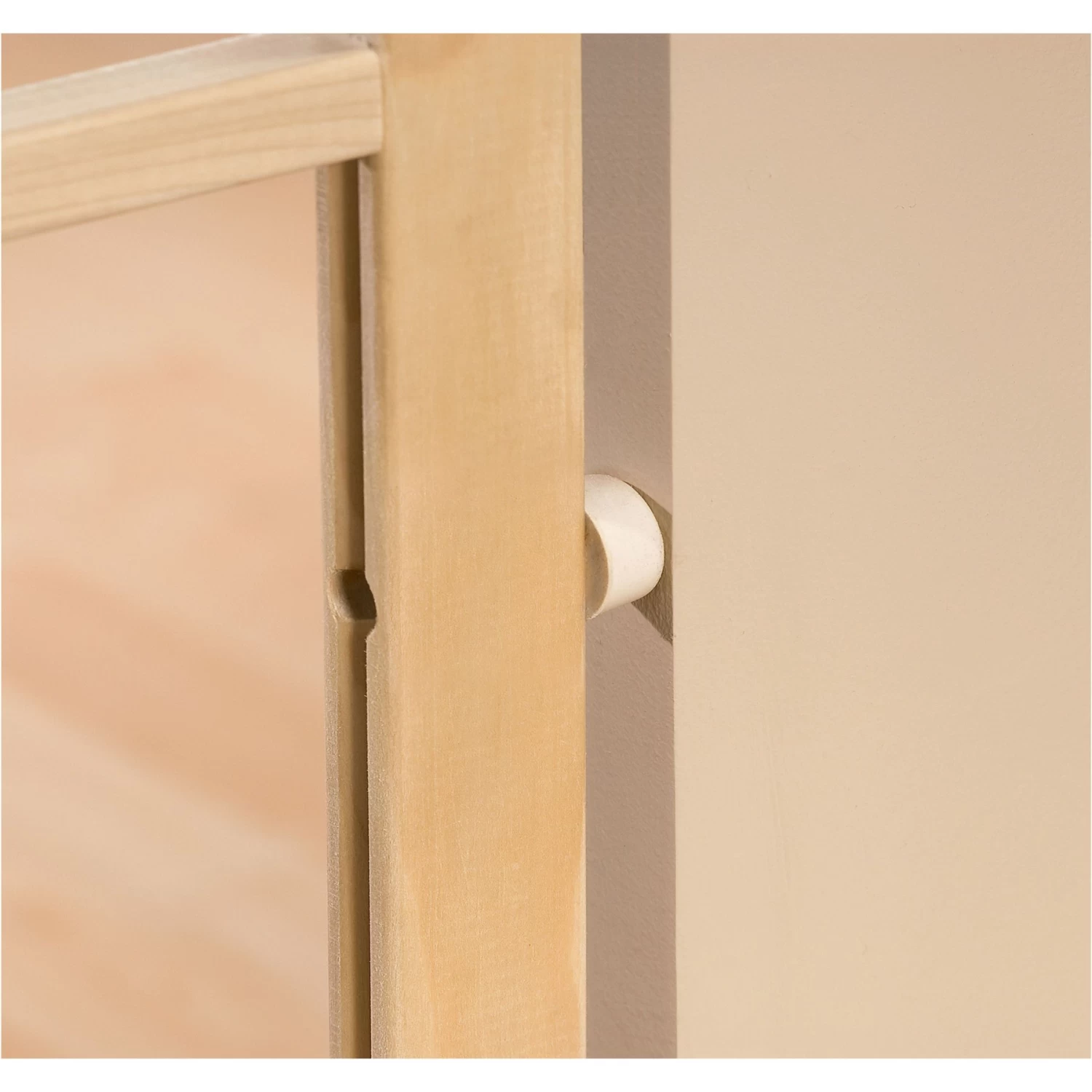 GuardMasterIII Wood Slat Standard Pressure Mounted Dog Gate, Natural - Image 2