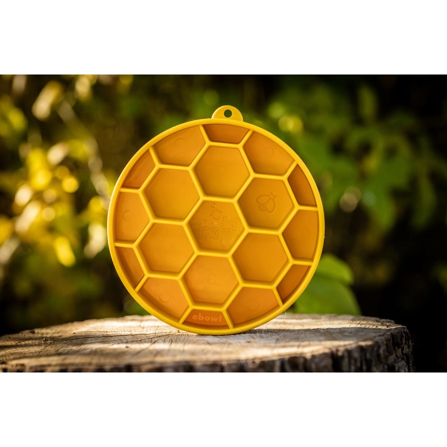 SodaPup Honeycomb Slow Feeder Dog Bowl, Yellow, Large - Image 3