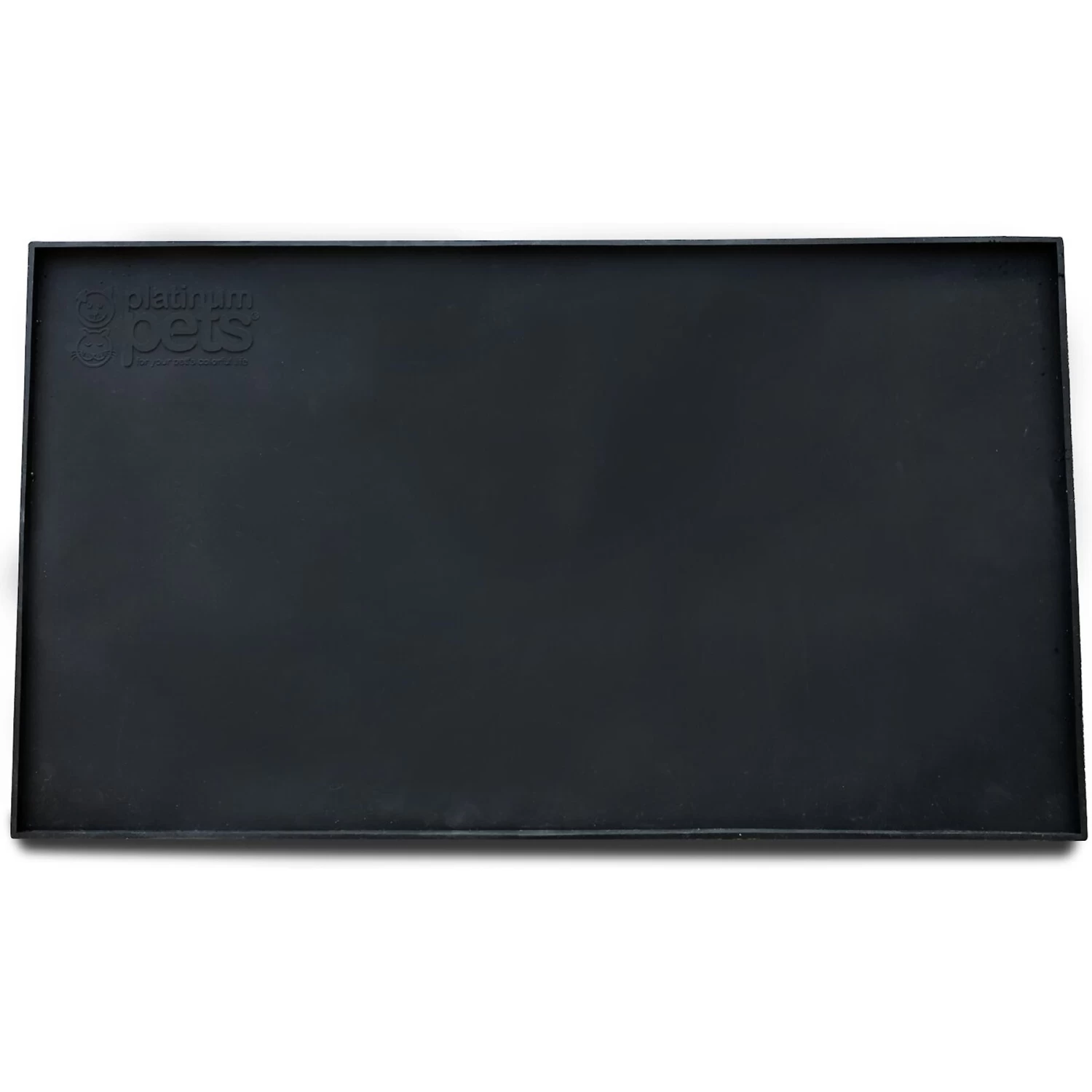 Platinum Pets Food & Water Heavy-Duty Feeding Mat, Black