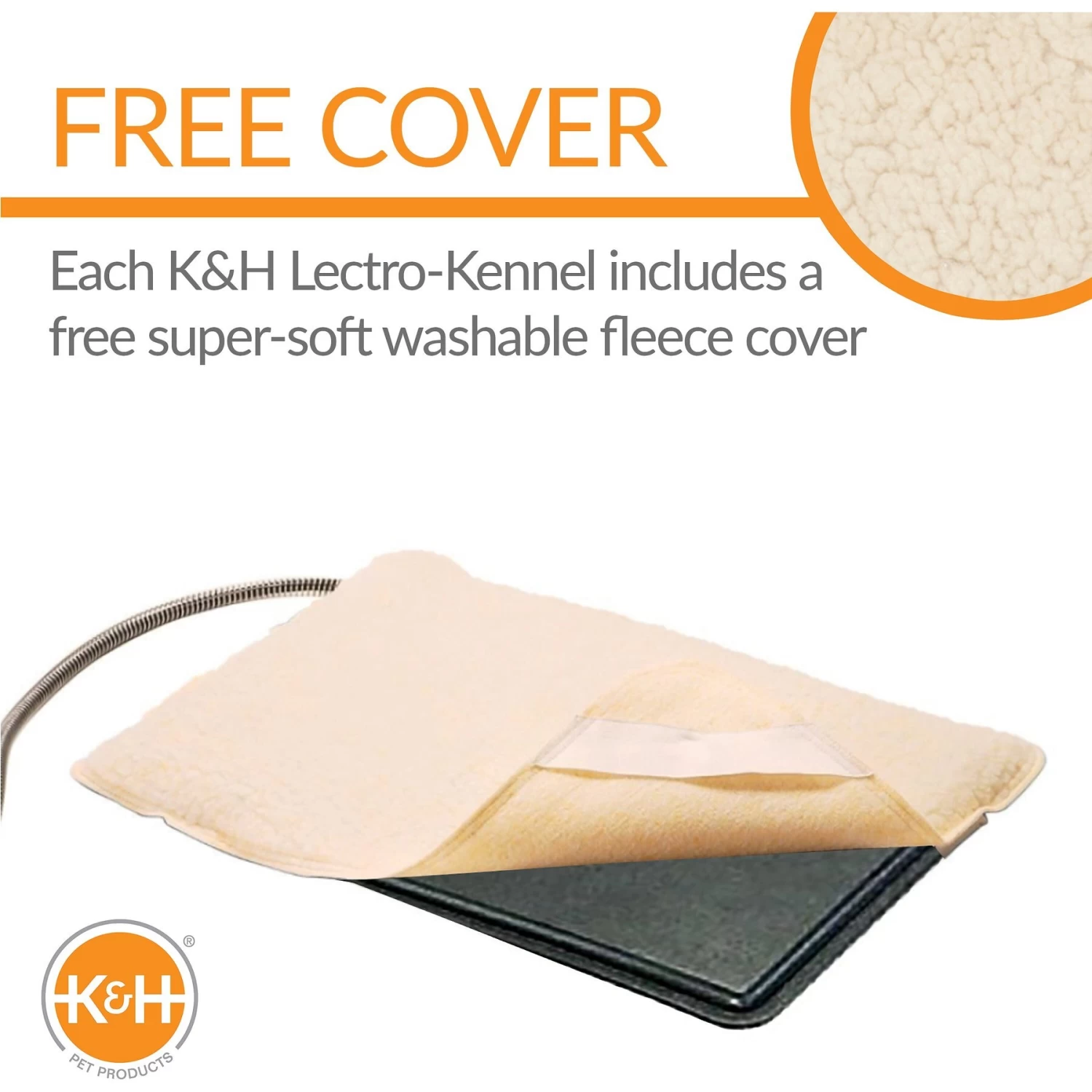 K&H Pet Products Original Lectro-Kennel Outdoor Heated Dog Pad With Cover - Image 4