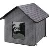 TRIXIE Insulated Outdoor Cat & Dog House, Gray