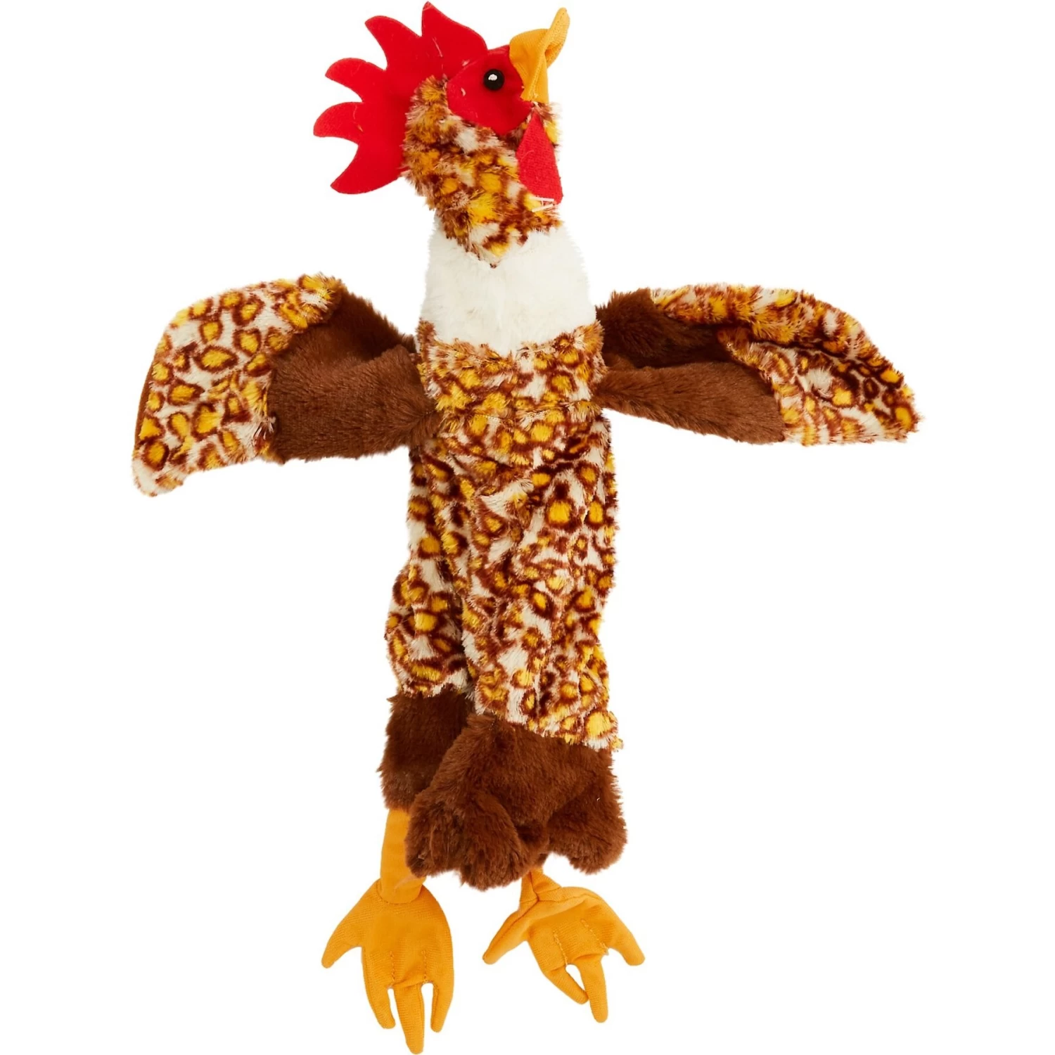 Ethical Pet Skinneeez Barnyard Series Chicken Stuffing-Free Squeaky Plush Dog Toy - Image 3