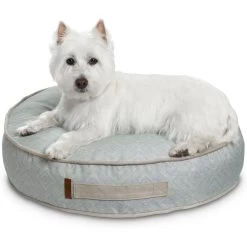 Bark And Slumber Birdie Plush Eco Friendly Fabric Round Lounger Dog Bed