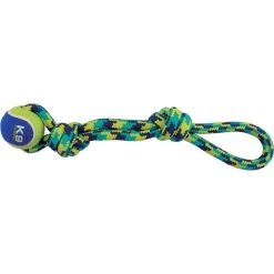 Zeus K9 Fitness ByZeus Rope Tug With 3-in T/Ball Dog Toy