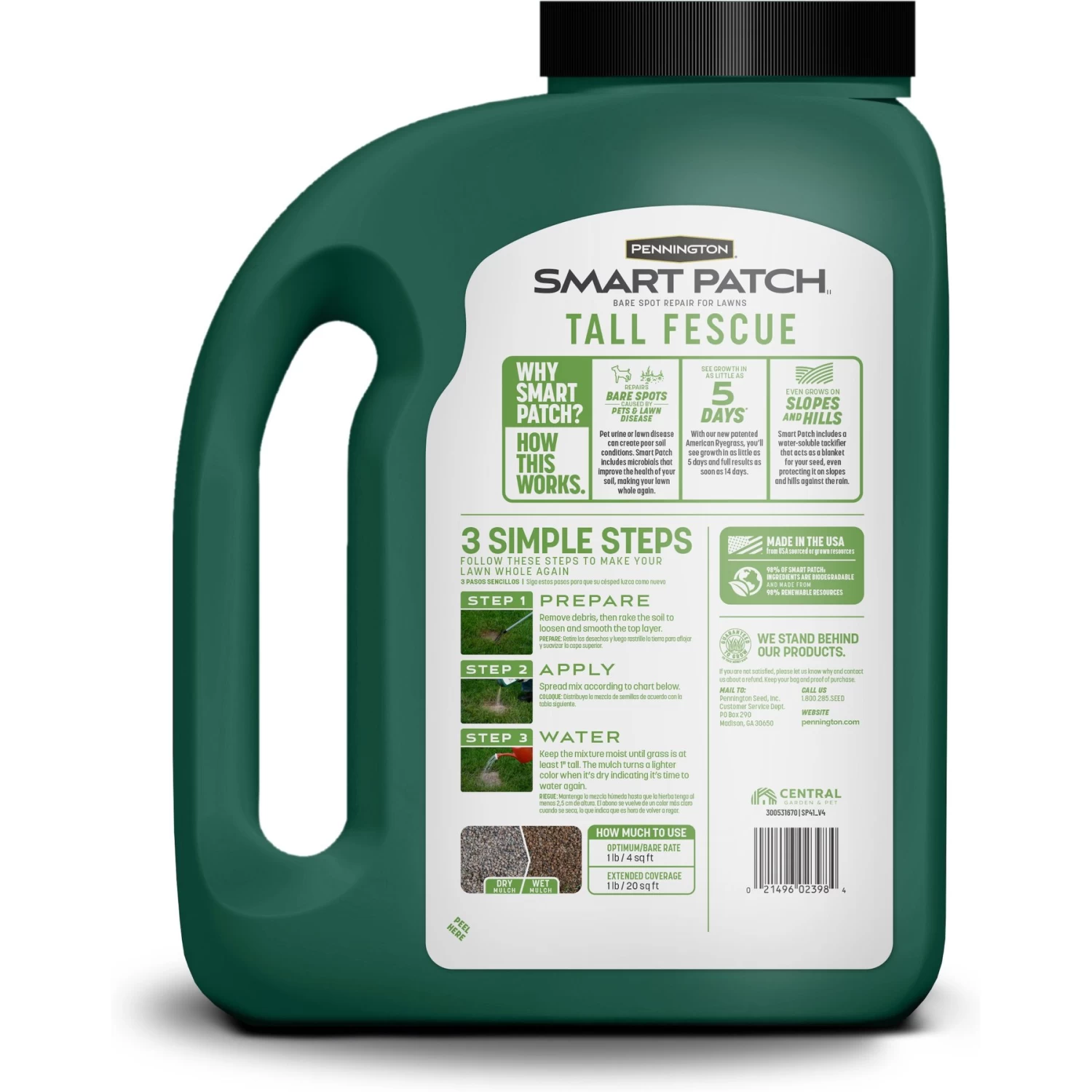 Pennington Smart Patch Tall Fescue Mix Dog Lawn-Treatment & Grass Saver - Image 2
