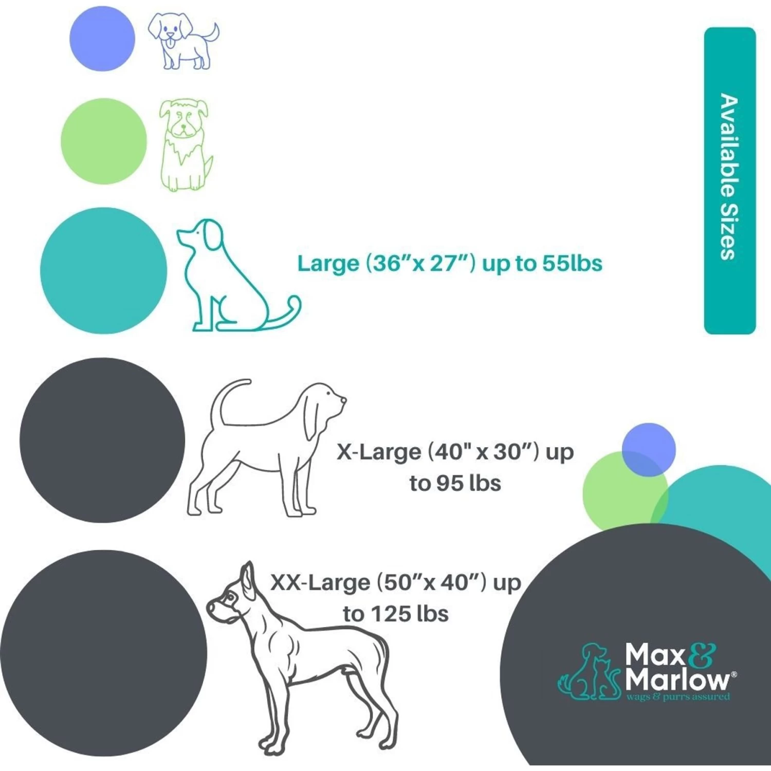 Max & Marlow Plush Mat Lounger Cat & Dog Bed - Image 3