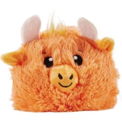 Outward Hound Reversi-Balls Yak Spike Inside Reversible Plush Shell Ball Dog Toy, Orange