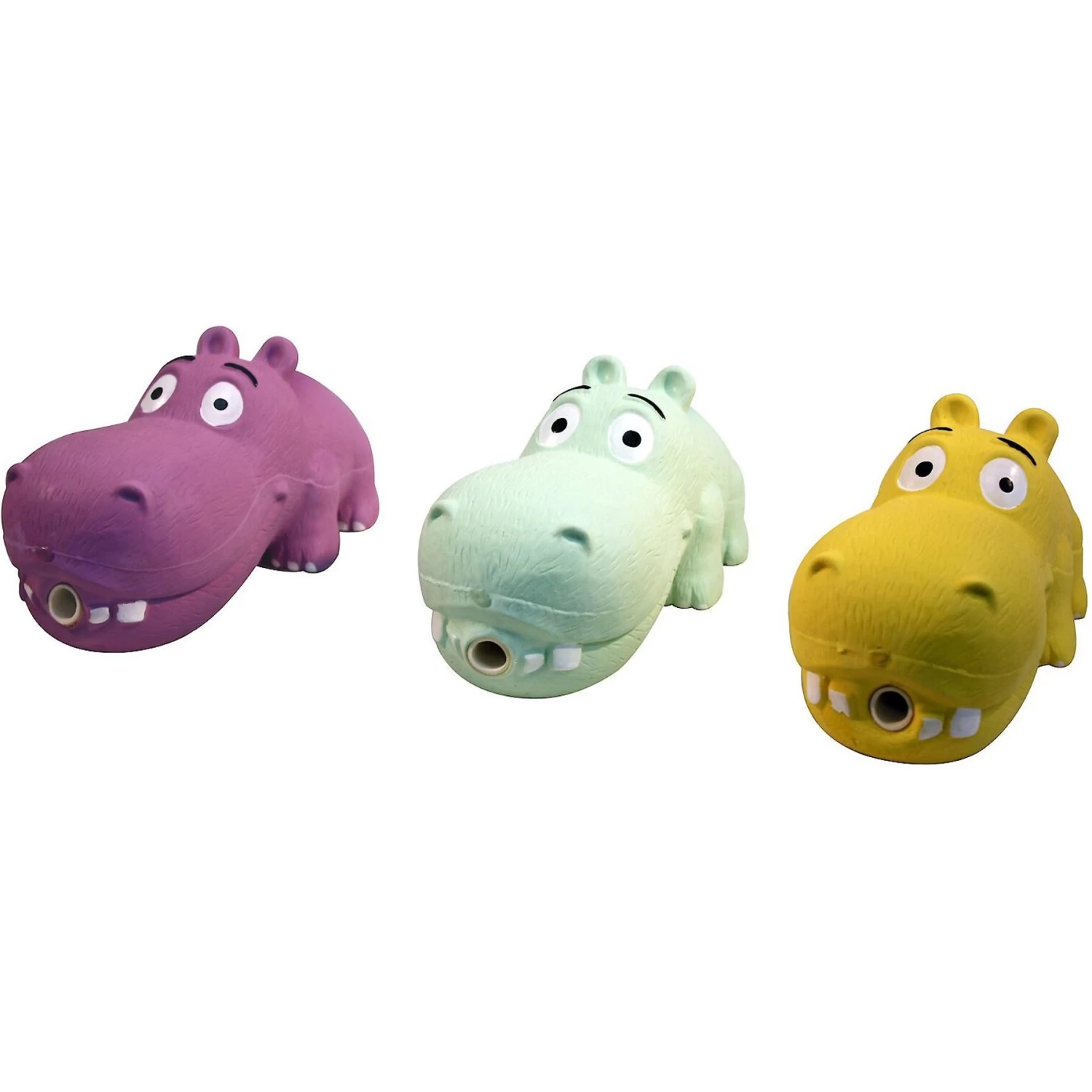 Multipet Latex Hippo Squeaky Dog Toy, Color Varies - Image 4