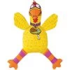 Fat Cat Floppability Barnyard Bullies Squeaky Dog Toy, Suspicious Chicken