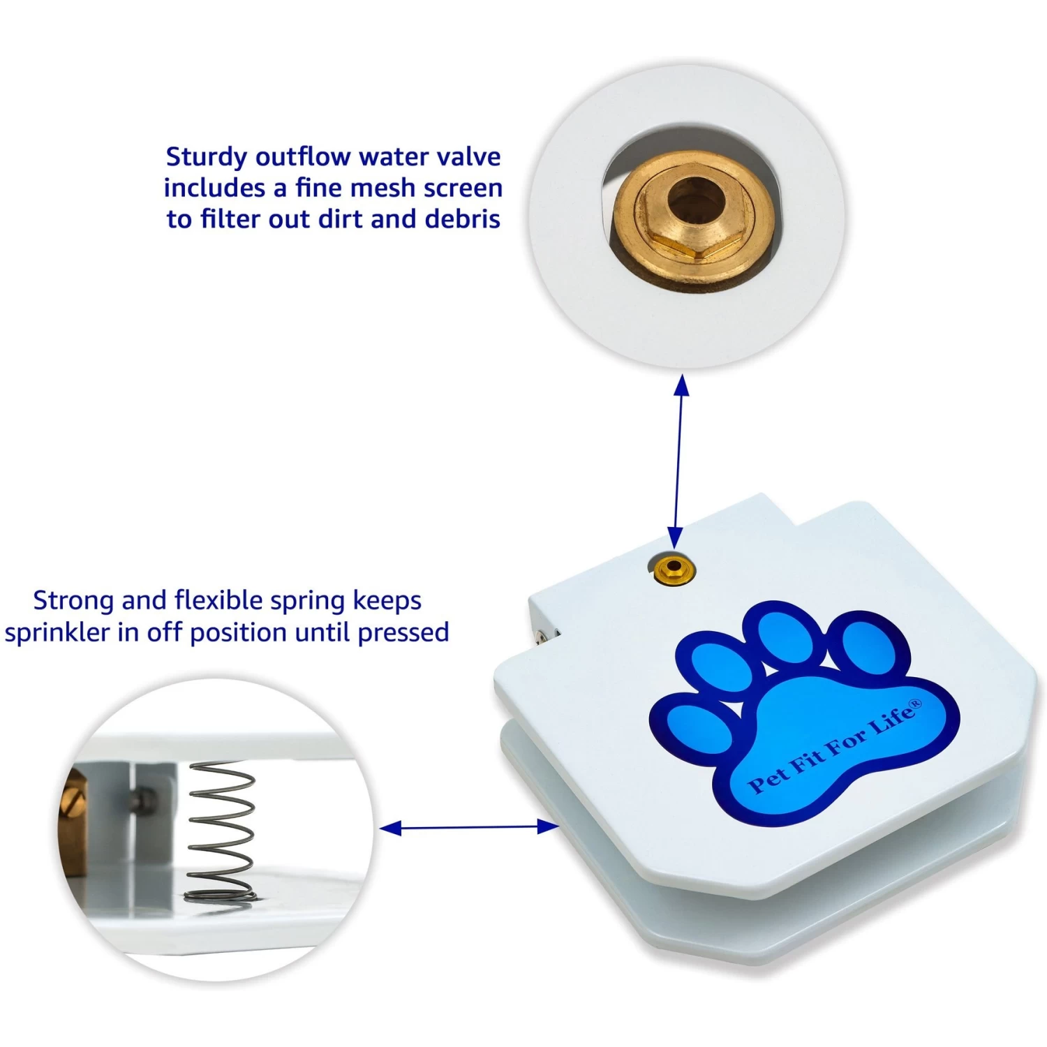 Pet Fit For Life Dog Step-on Sprinkler Dog Toy, Silver - Image 6