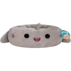 Squishmallows JPT Gordon The Shark Cat & Dog Bed, Grey