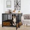 SMONTER Wooden Furniture Style Dog Crate