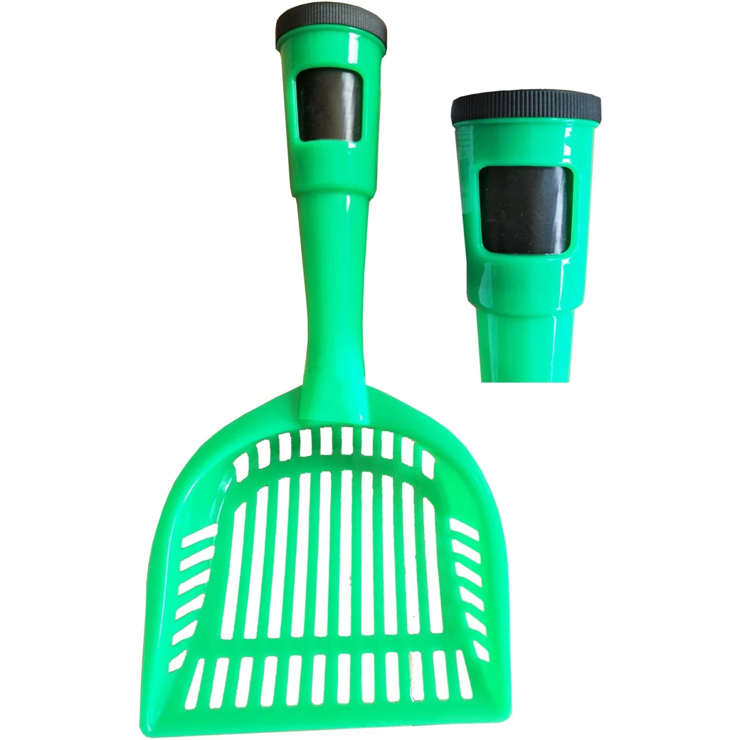 Pet Life Poopin-Scoopin Litter Shovel With Built-In Waste Bag Handle Holster Dog & Cat Poop-Scoop