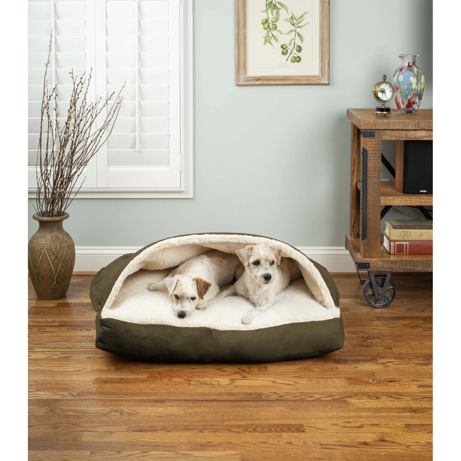 Snoozer Pet Products Poly/Cotton Cozy Cave Rectangle Dog & Cat Bed