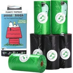 The Original Poop Bags Peanut Unscented Dog Waste Bags, 120 Count