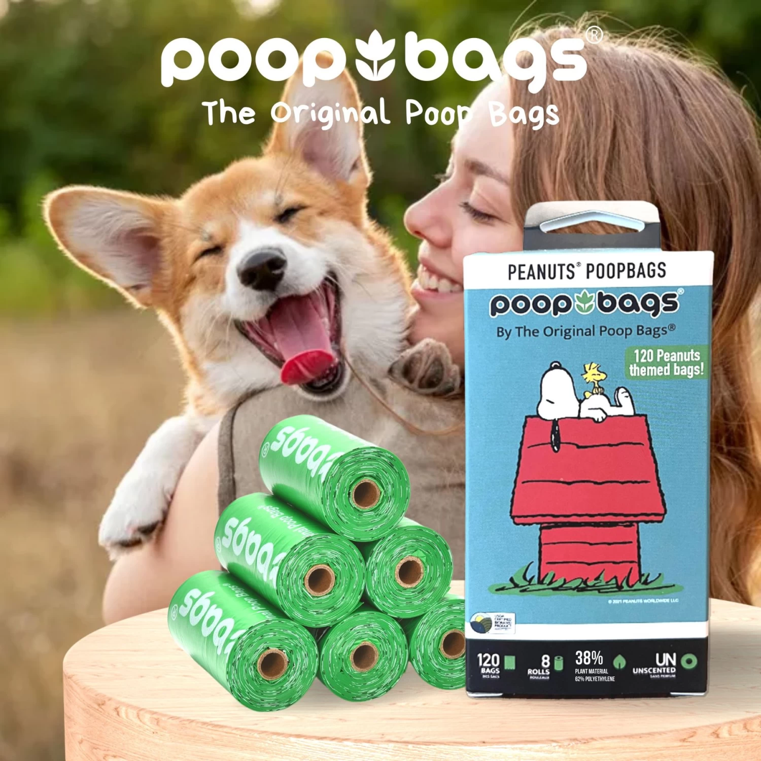 The Original Poop Bags Peanut Unscented Dog Waste Bags, 120 Count - Image 6
